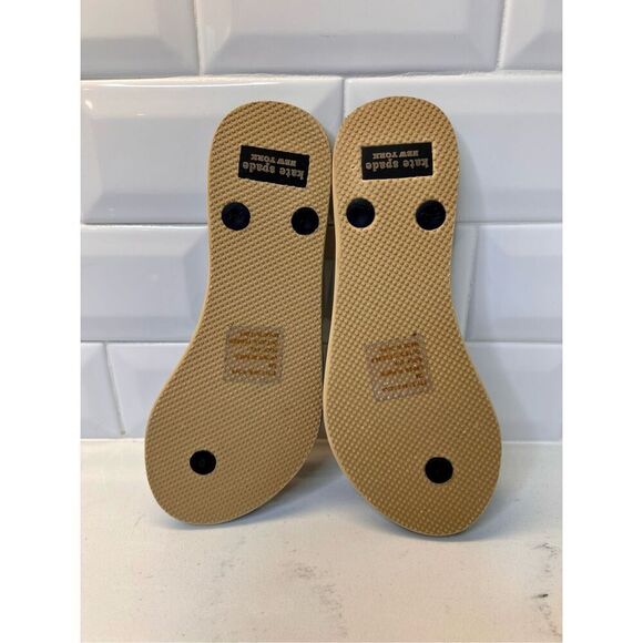 Kate Spade Nova Leopard Animal Print Flip Flop Green Black Sz 5 NWOT Designer - Picture 9 of 10